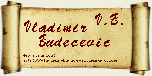 Vladimir Budečević vizit kartica